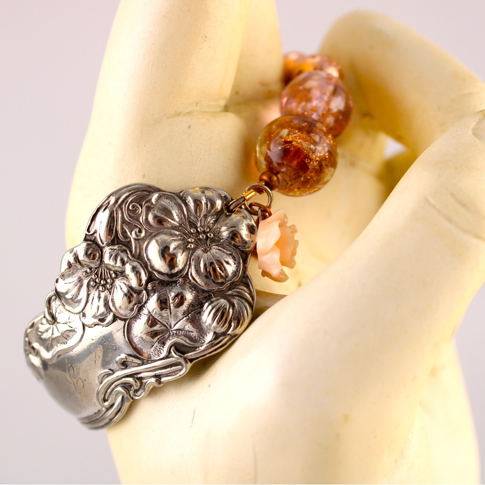 Silverplated spoon bracelet